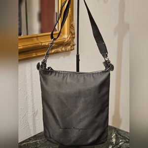 Salvatore Ferragamo Black Fabric Detail